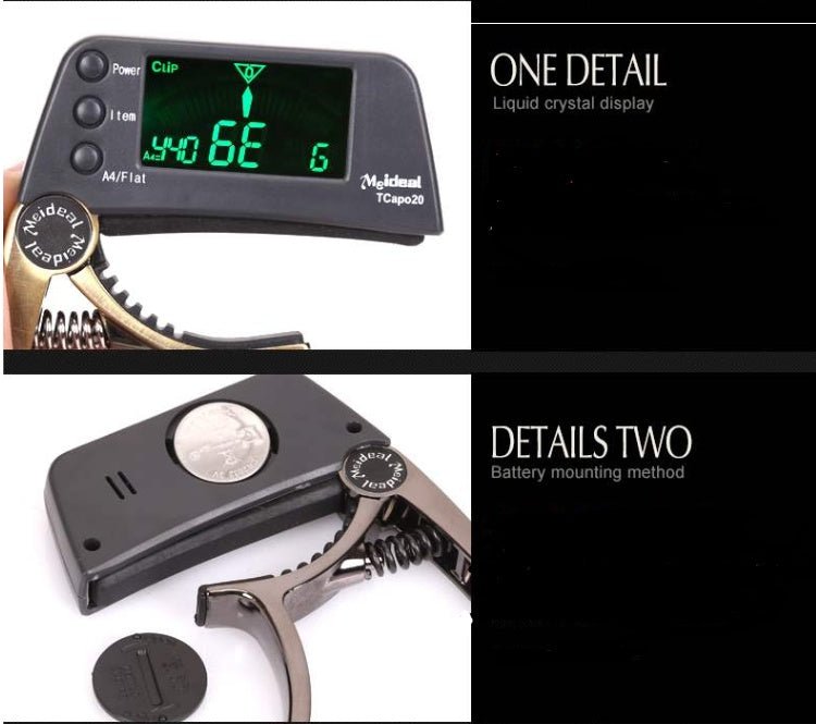 Guitar Capo with Built-in Tuner