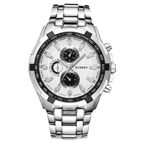 Men's Watch Business Steel Belt Quartz Watch