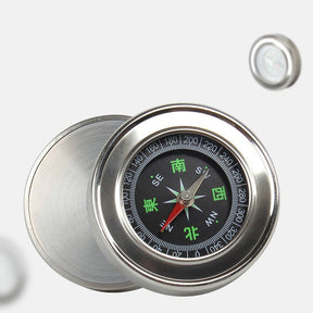 Stainless Steel Compass Portable Outdoor Hiking Camping